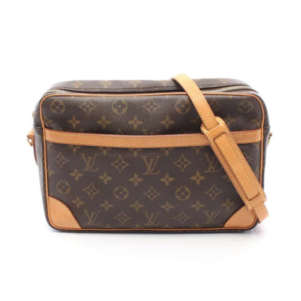 Louis Vuitton Trocadero Monogram Shoulder Bag Canvas Leather Brown